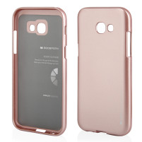 Силиконов гръб ТПУ MERCURY iJelly Metal Case за Samsung Galaxy A5 2017 A520F златисто розов
